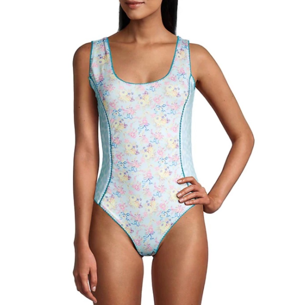 Loveshackfancy Mikkel One Piece Swimsuit Xs New
